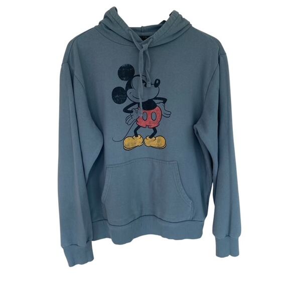Disney Sage Green Mickey Mouse Hoodie - Medium - Picture 1 of 5
